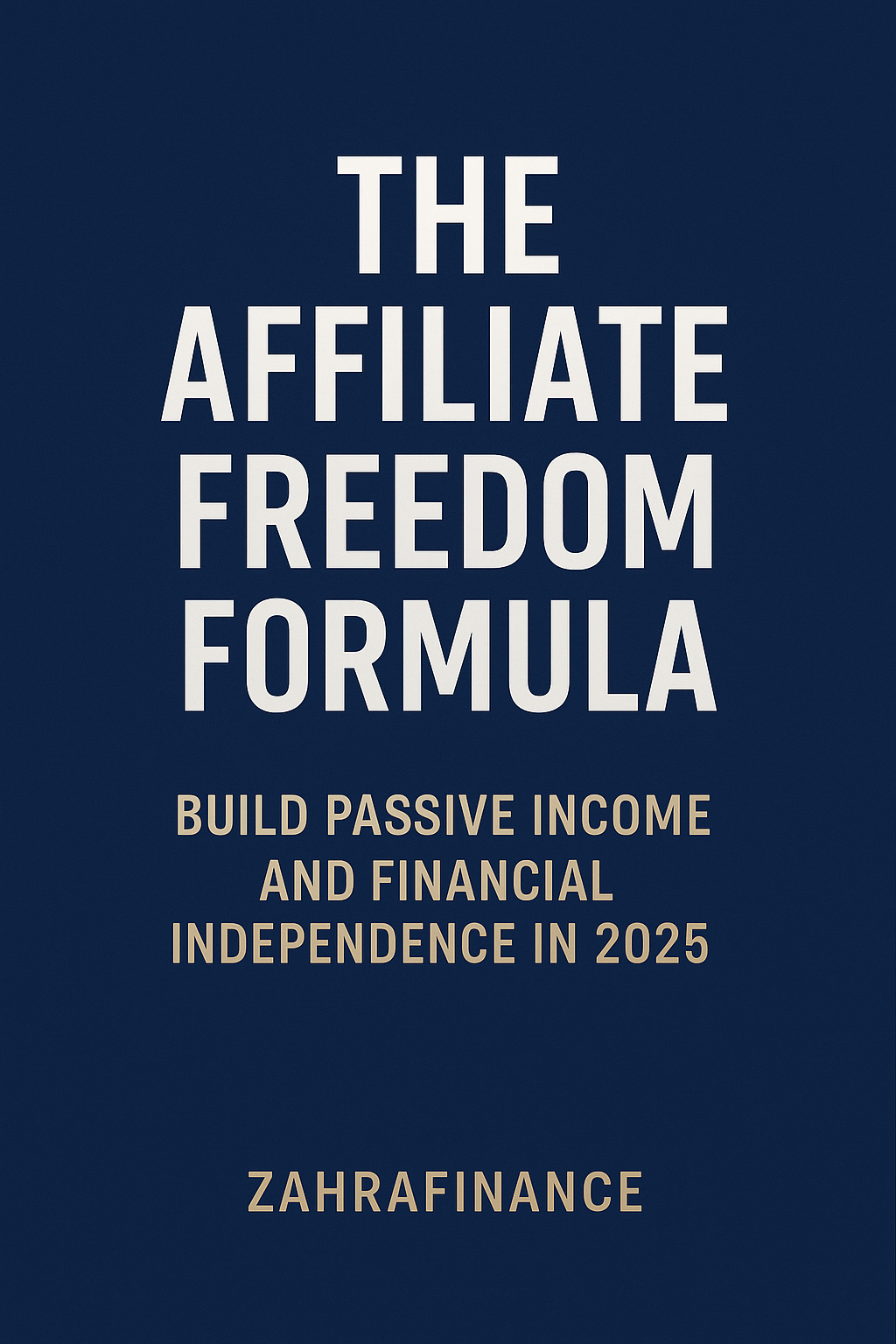 THE AFFILIATE FREEDOM FORMULA: Build Passive Income and Financial Independence in 2025